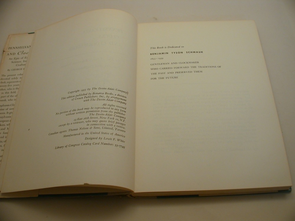 Book 729 - Pennsylvania Clocks and Clockmakers