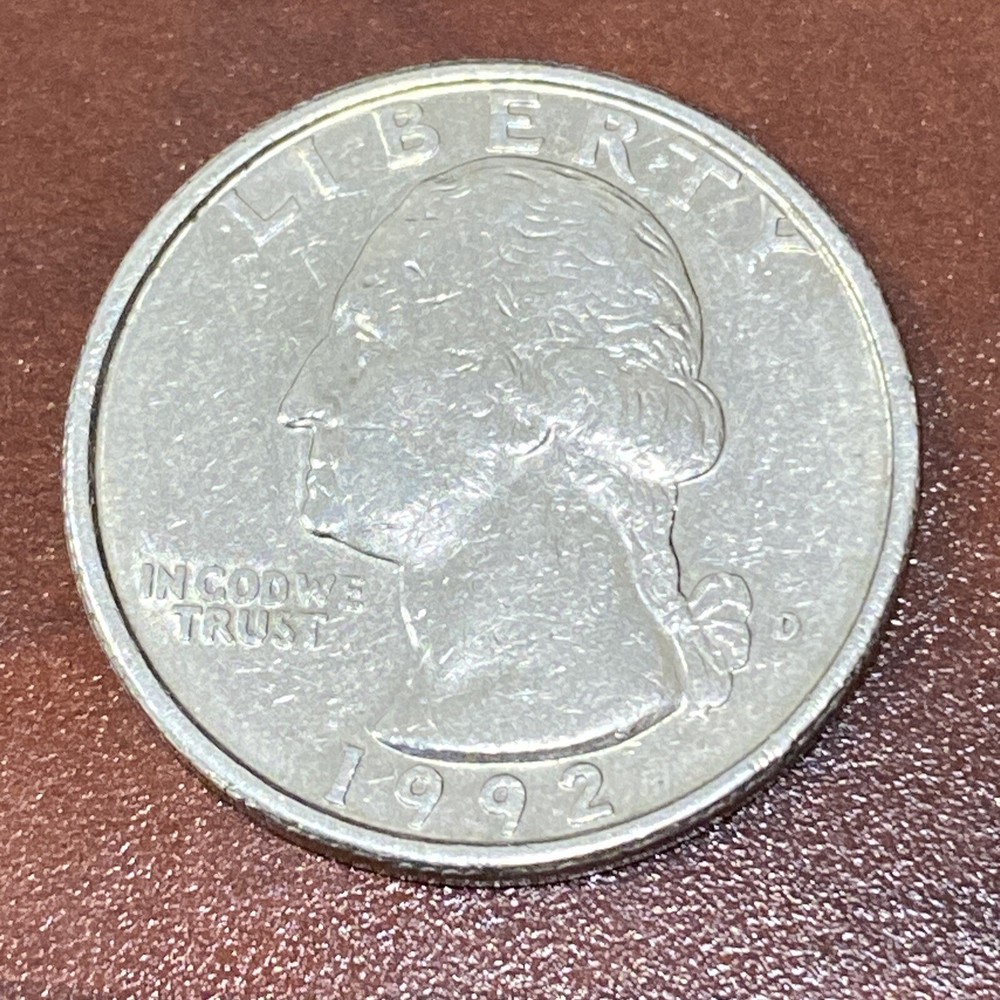 1992 D Washington Extra Fine Condition Quarter