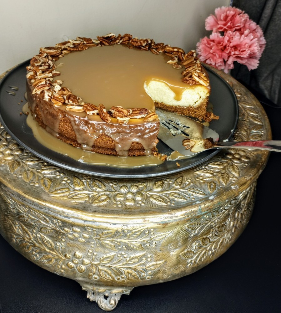 Beautiful Gold Finished Repoussé Cake Riser Circa 1900