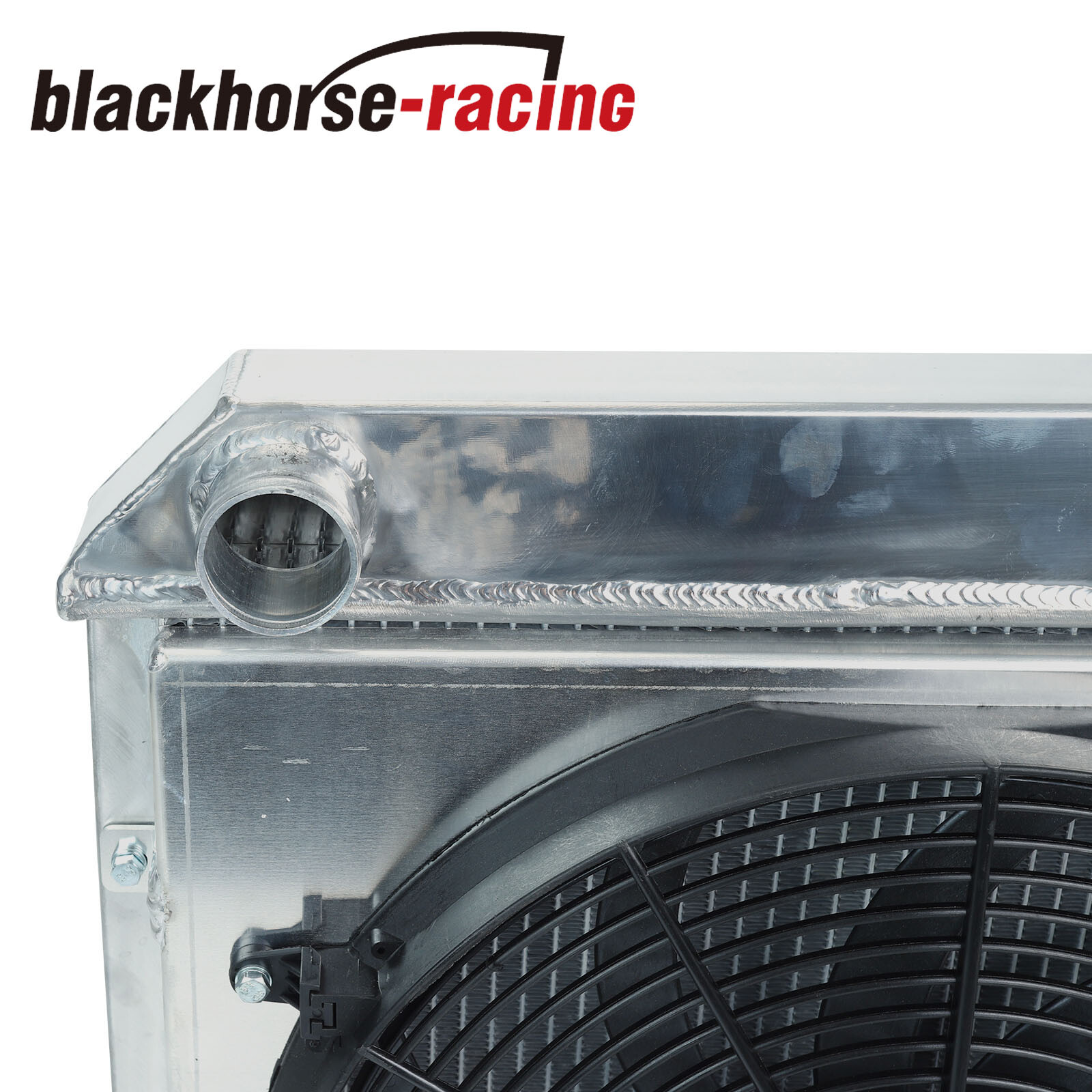 For 1963-1966 Chevy C/K C10/C20/C30 Pickup V8 3Row Radiator+16" Shroud Fan+Relay