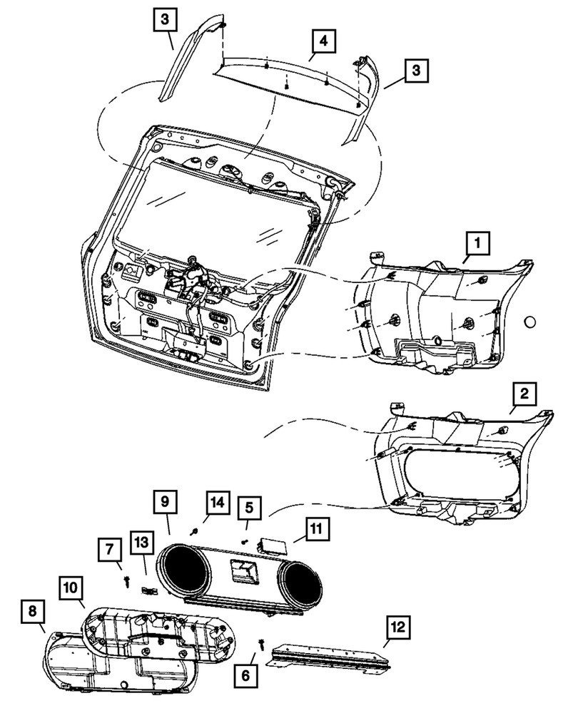 Genuine Mopar Speaker Panel 1DR93DKAAA
