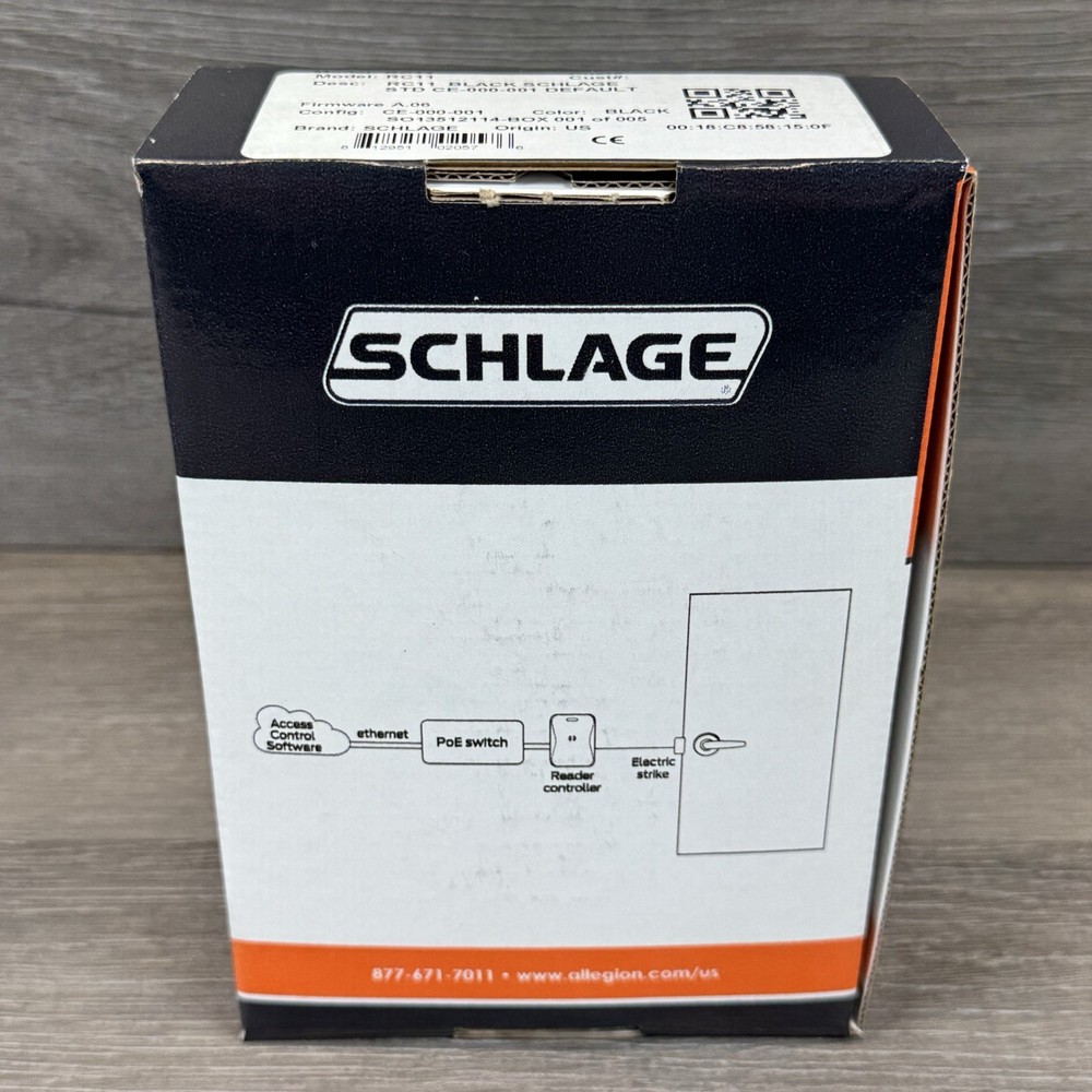 Schlage Electronics RC11 BLK IP Reader Controller, Mullion Mount