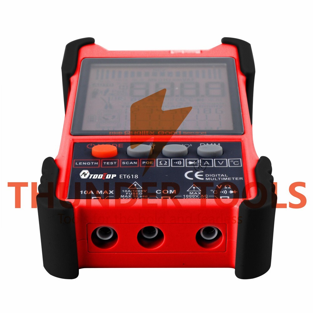 Thunder Tools TOOLTOP ET616 Handheld Portable Cable Tester with LCD