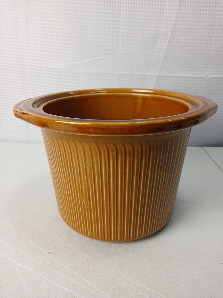 Rival D-256-762 Crockpot Slow Cooker Replacement Part Brown Insert ONLY