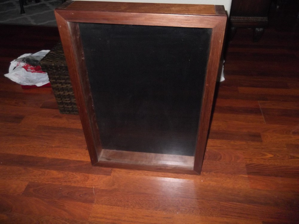 Handmade Solid Black Walnut Display/Shadow Box. 26"x18.5" Plexi Front.