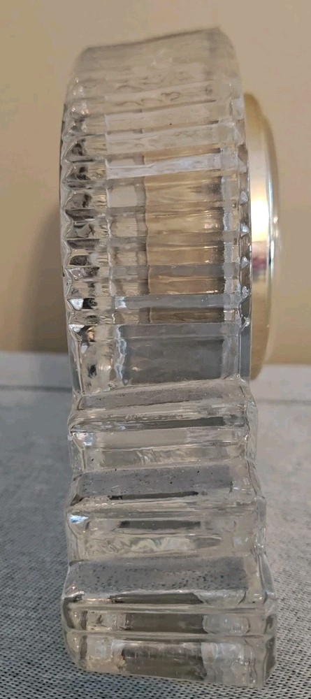 Crystal Legends By Goodinger Handmade 24% Crystal Clock Untested/Needs Battery