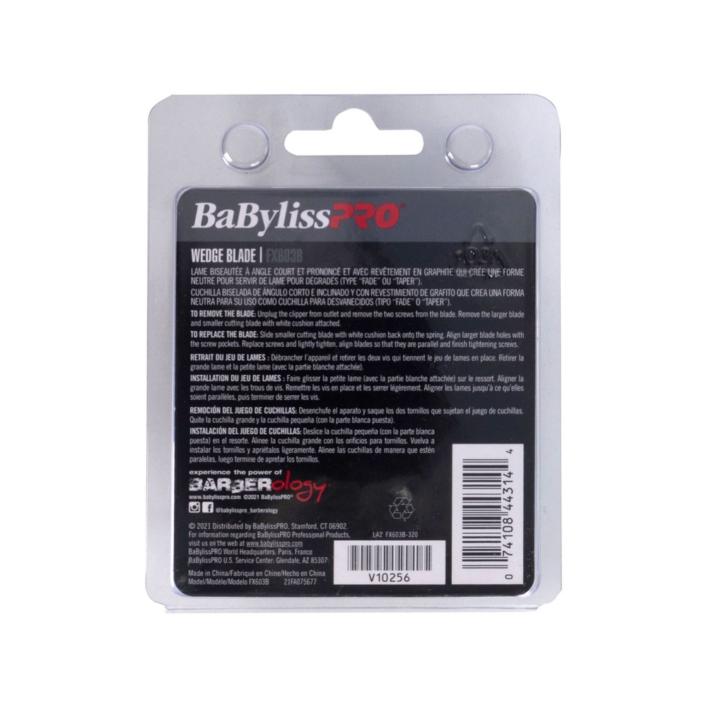 5x BaByliss Pro Wedge Clipper Blade (Graphite) FX603B