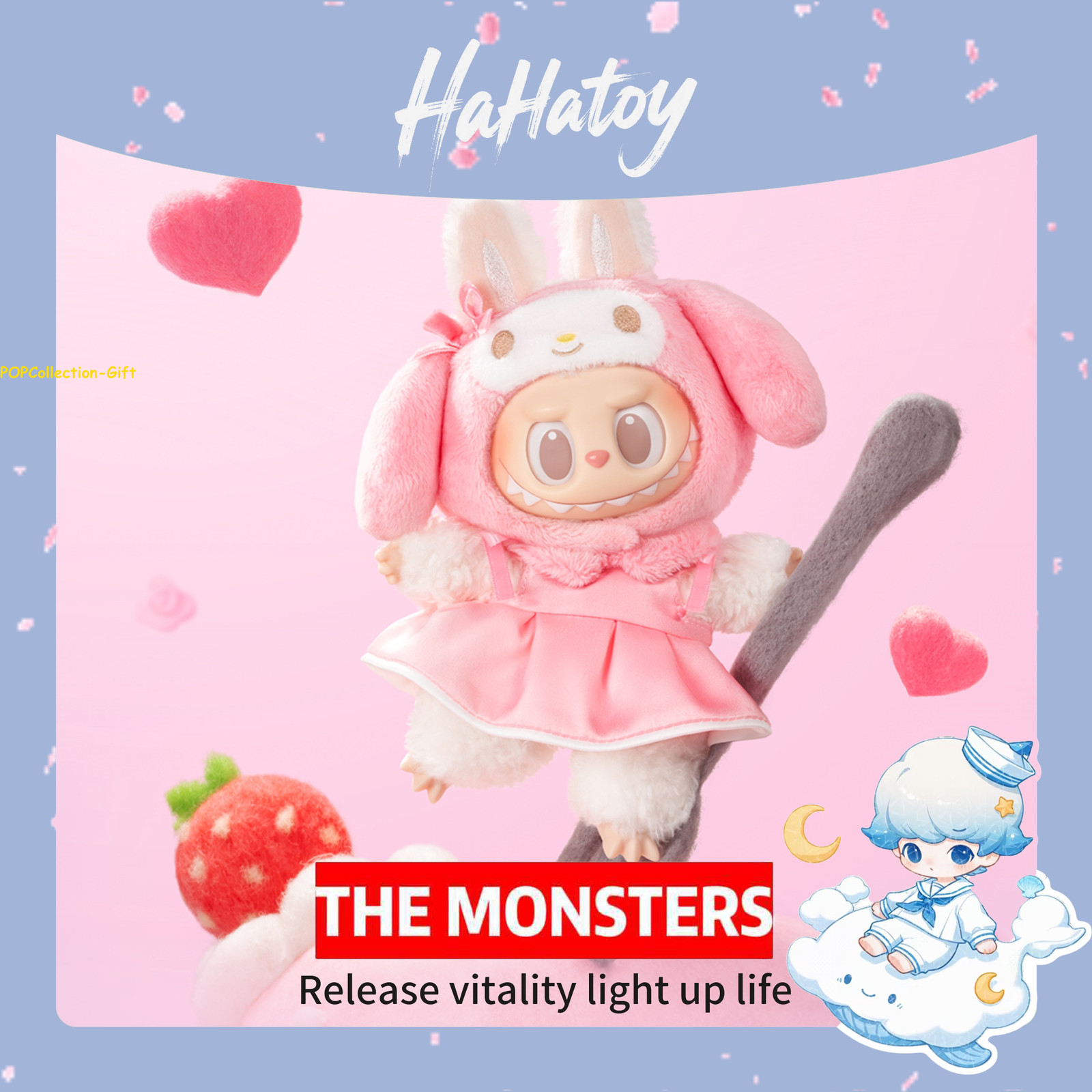 POP MART The Monsters X Sanrio Characters Series Confirmed set 6pcs Basic Figure