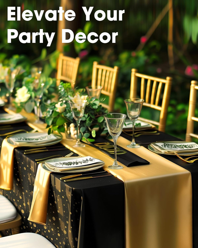 Graduation Decorations Table Cloth for Rectangle Table and Table Runner Set - 3+