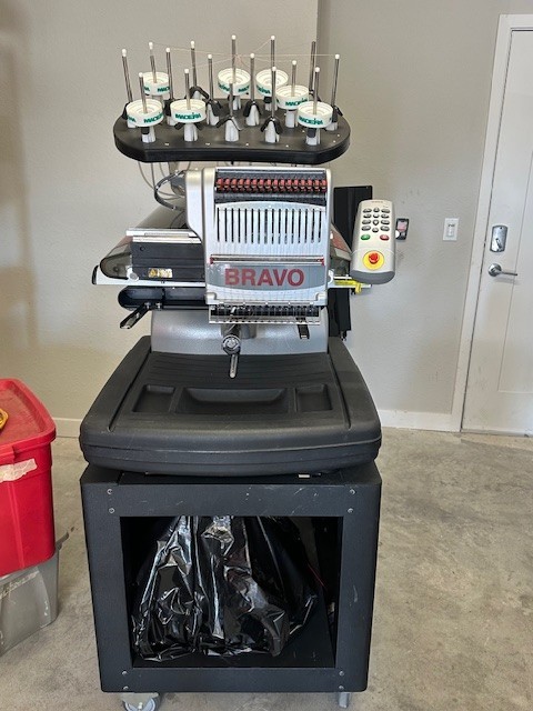 Melco Bravo Single Head 16 Needle Embroidery Machine