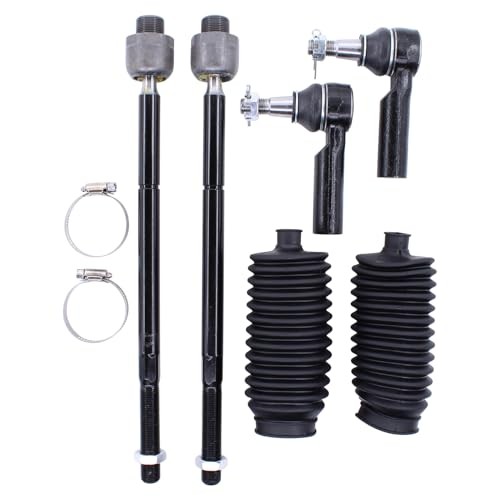 Front Inner and Outer Tie Rod Ends with Boot for Ram 1500 5 Lug 2006-2012