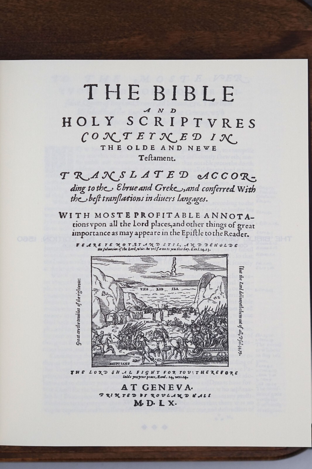 1560 Geneva Bible - First Edition Facsimile