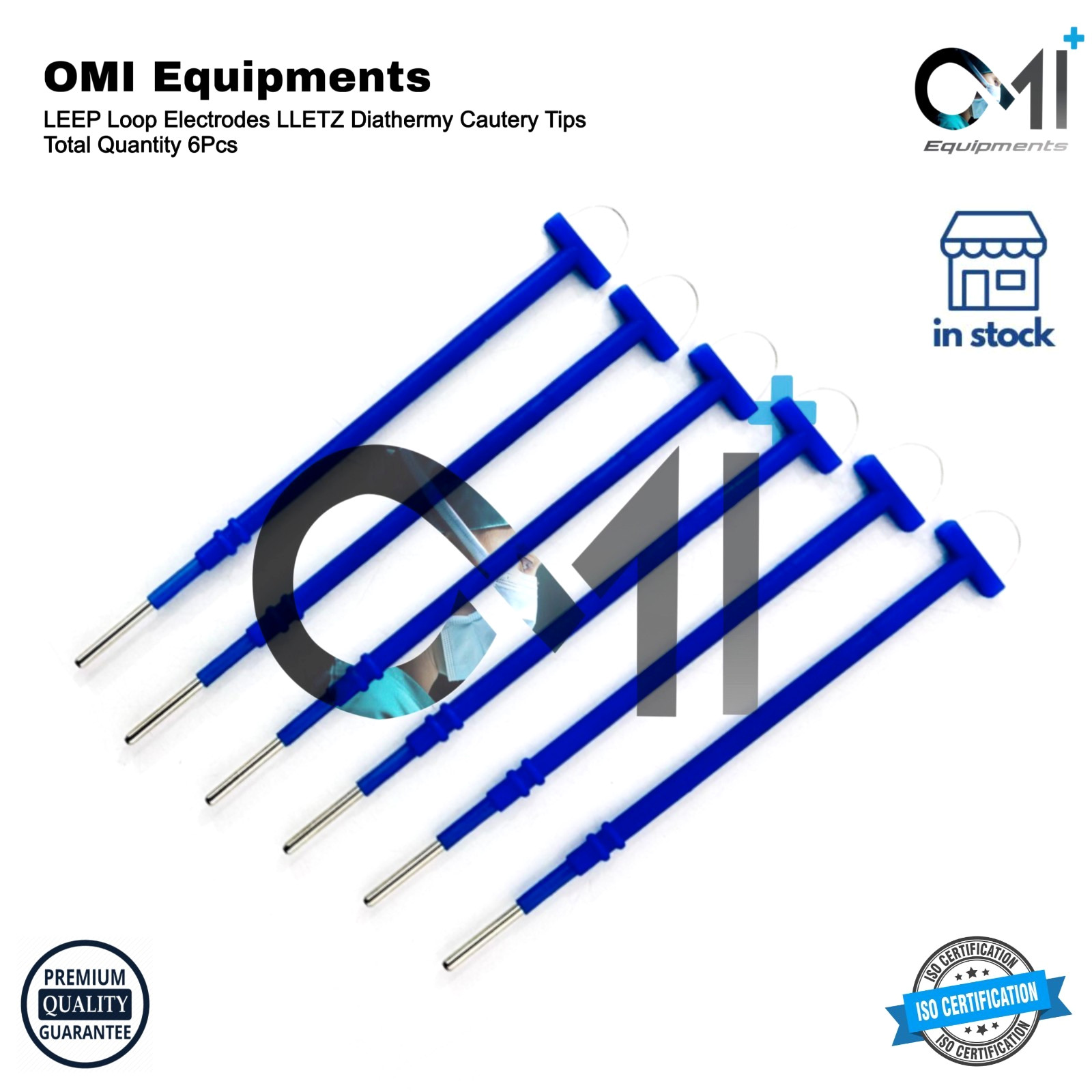 LLETZ LEEP Electrosurgical Electrodes Cautery Tips Diathermy Loop Electrode 6Pcs