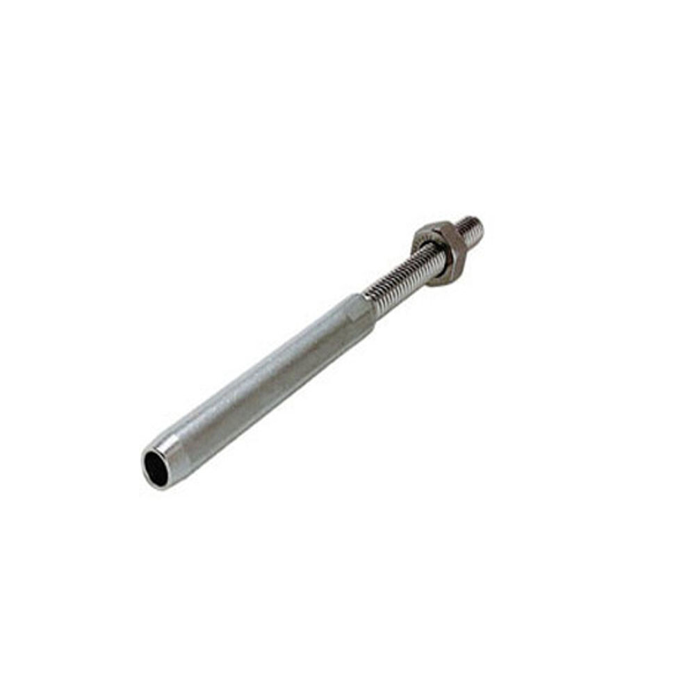 Marine Grade 1/8" Hand Swage Lifeline Stud RH Cable Rail T316 Stainless Steel