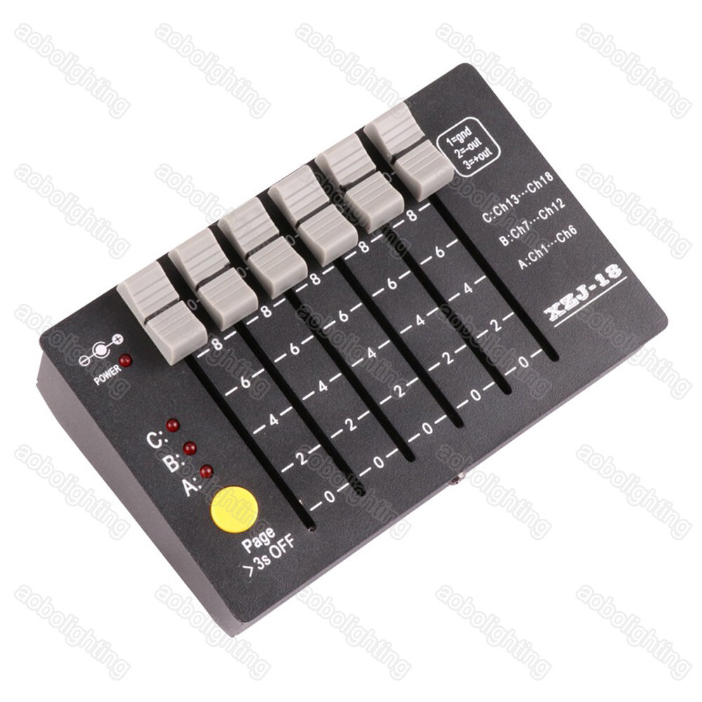 DMX 512 DJ Lighting Console Mini Battery Disco Party Show Stage Light Controller