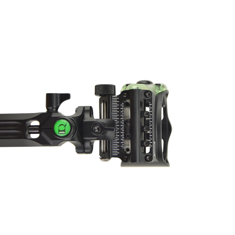 Archery Compound Bow Sight Lock Micro 5 Pin .019" Adjustable Long Pole Hunting