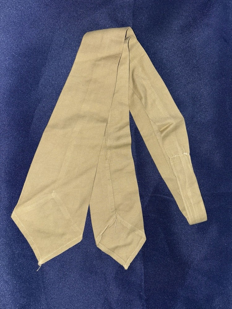 WW2 US Marine Uniform Khaki Neck Tie Wool Blend Original Enlisted USMC