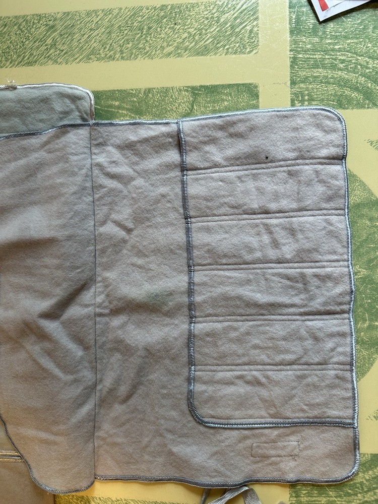 3 EJ Scheer Anti Tarnish Roll-up Flatware & Drawstring Storage Bag Silver Lot #1