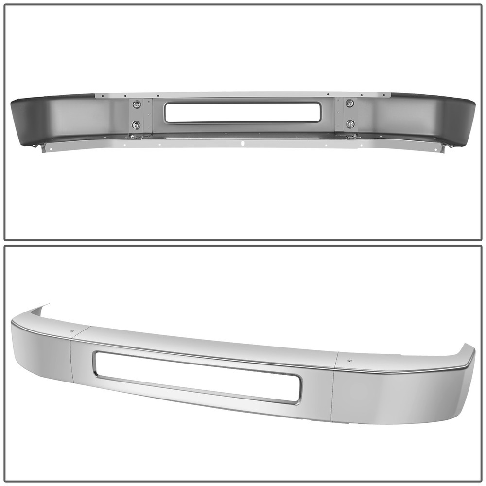 For 2008-2019 Ford E150 E250 E350 E450 SD Front Bumper Face Bar Chrome Steel