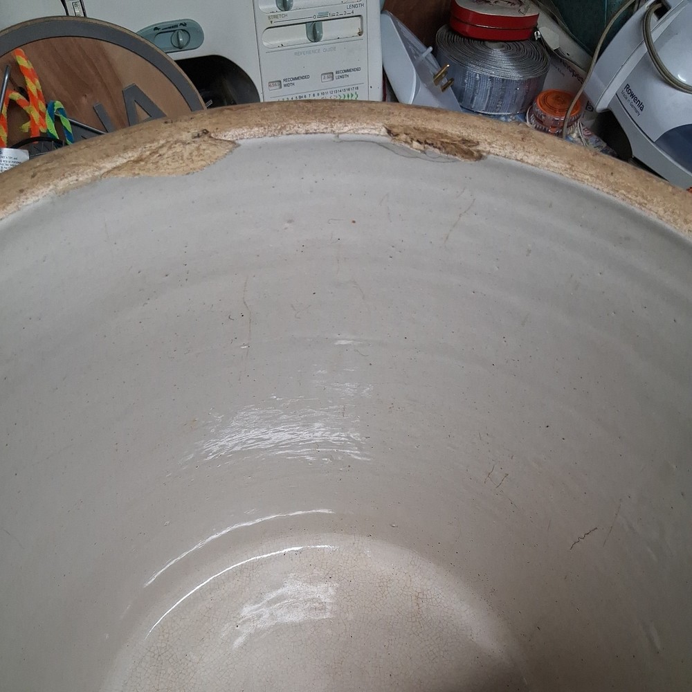 Vintage RUCKELS STONE WARE #8 CROCK VERY NICE