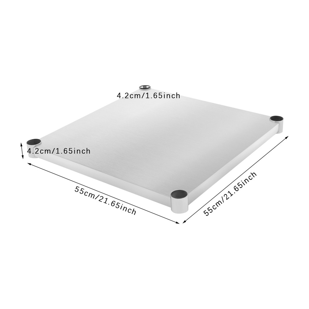 Stainless Steel Table Adjustable Lower Shelf Under Shelf for Work Tables