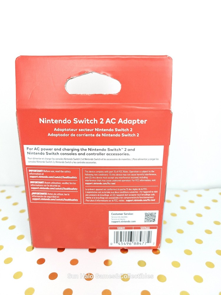 NEW Nintendo Switch 2 AC Adapter, Factory Sealed