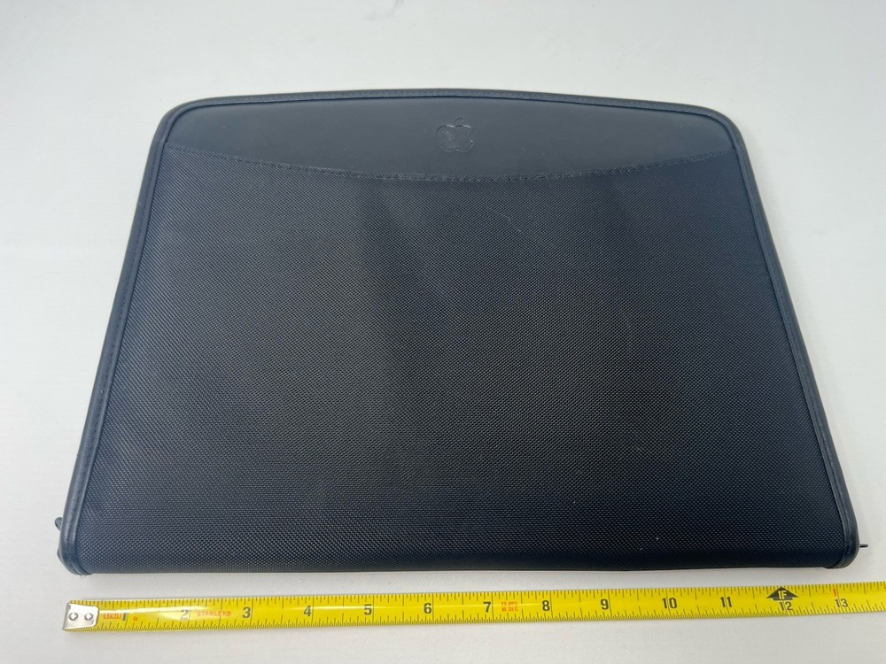 Apple Logo Padfolio Notebook Folder Notepad Ballistic Nylon Black 8.5x11 Pad
