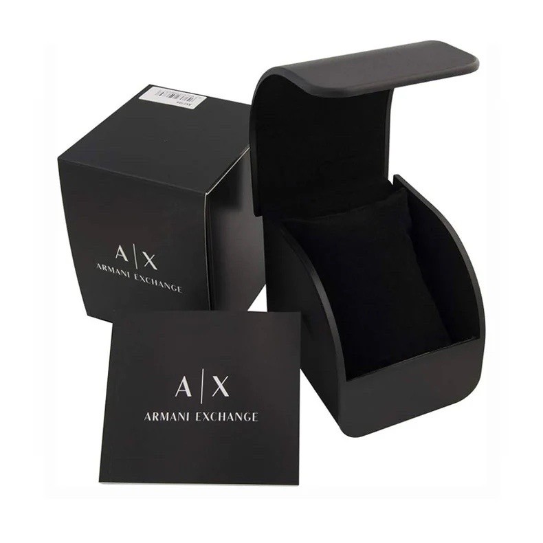 Armani Exchange Presentation Black Watch Box New