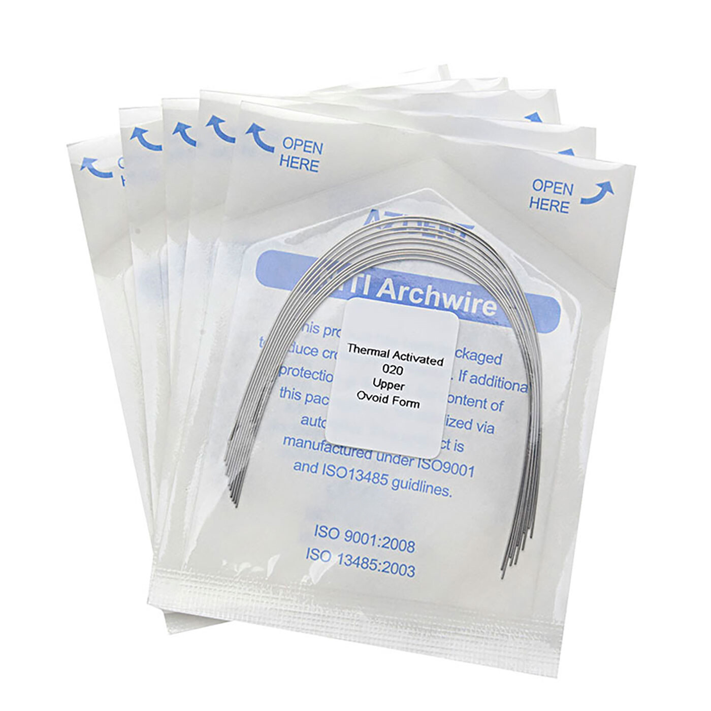 AZDENT Dental Orthodontic Heat Thermal Activated NITI Arch Wires Ovoid Round