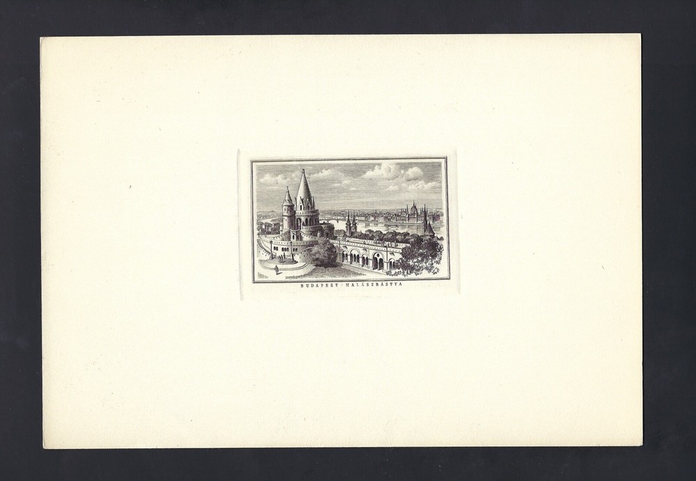 Hungary , Budapest - Halaszbastya Vignette Proof Uncirculated