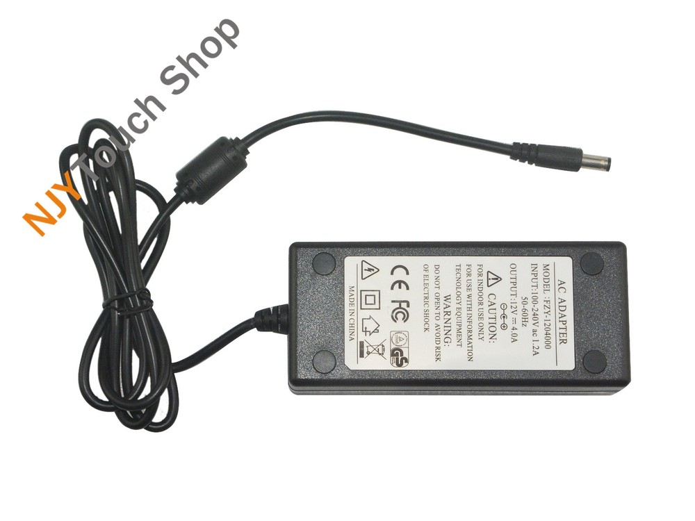 DC 12V 4A Power Adapter Supply EU Plug Cord For LCD Controller Board CE Approval