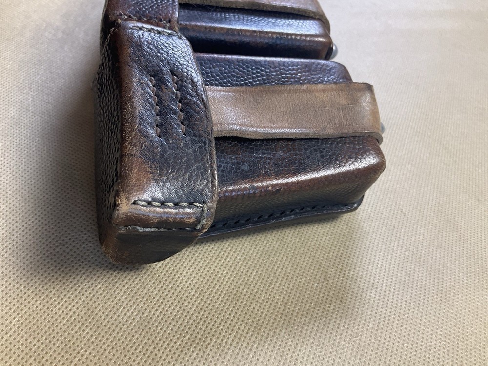Rare Eugen Hurth Munched Leather K98Ammo Pouch Dated 1935