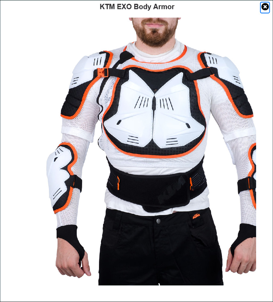 2016 KTM EXO Body Armor Protector - - Excellent Condition