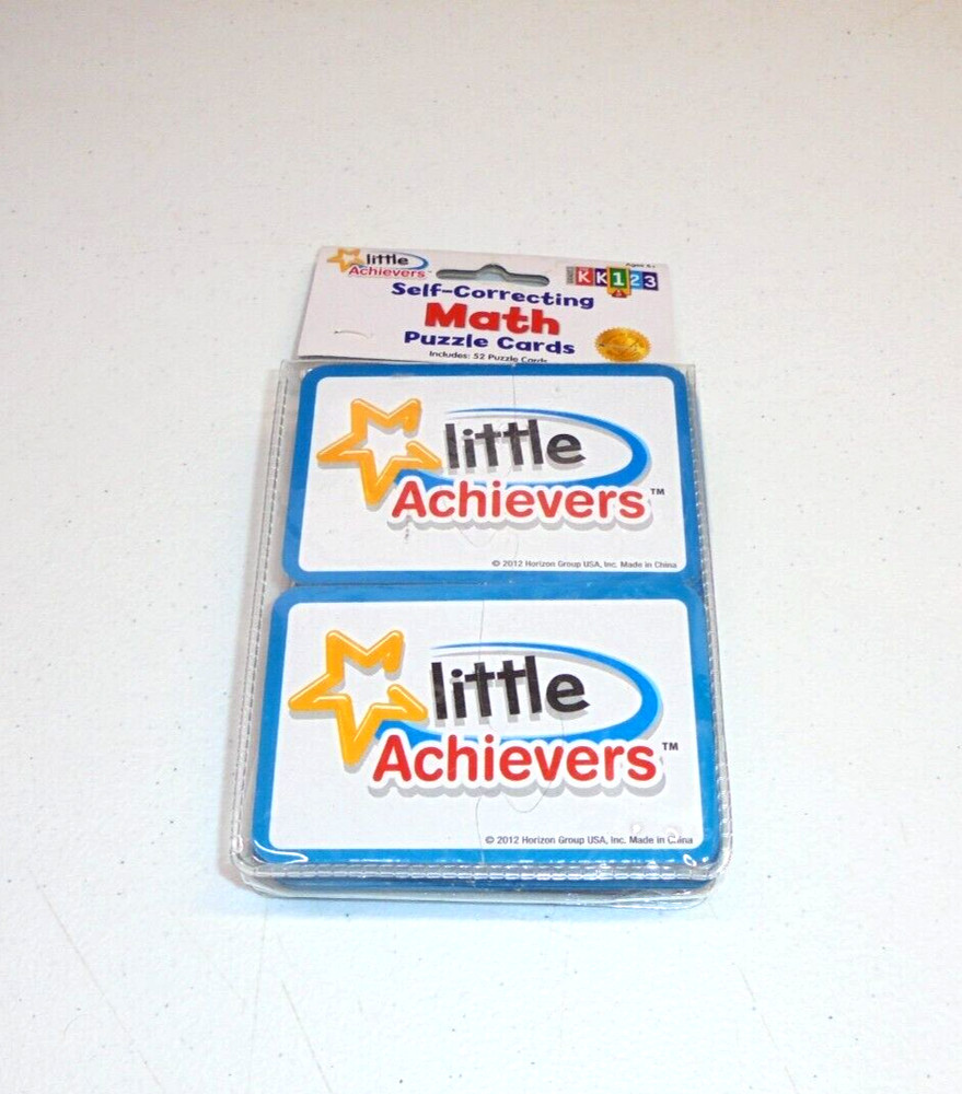 Math Puzzle Cards Self Correcting 52 Pack School Addition Subtraction