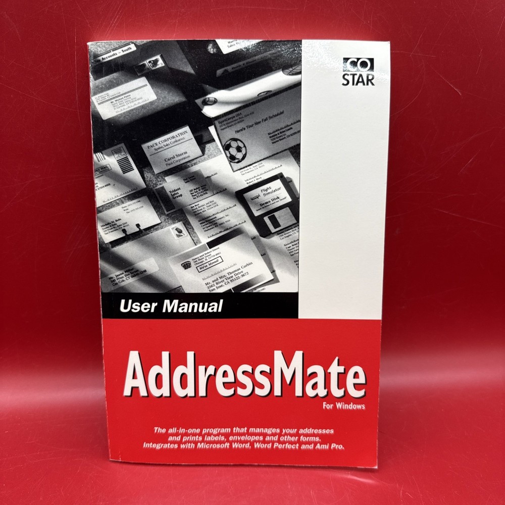 Address Mate For Windows PC User Manual By Co Star Corp