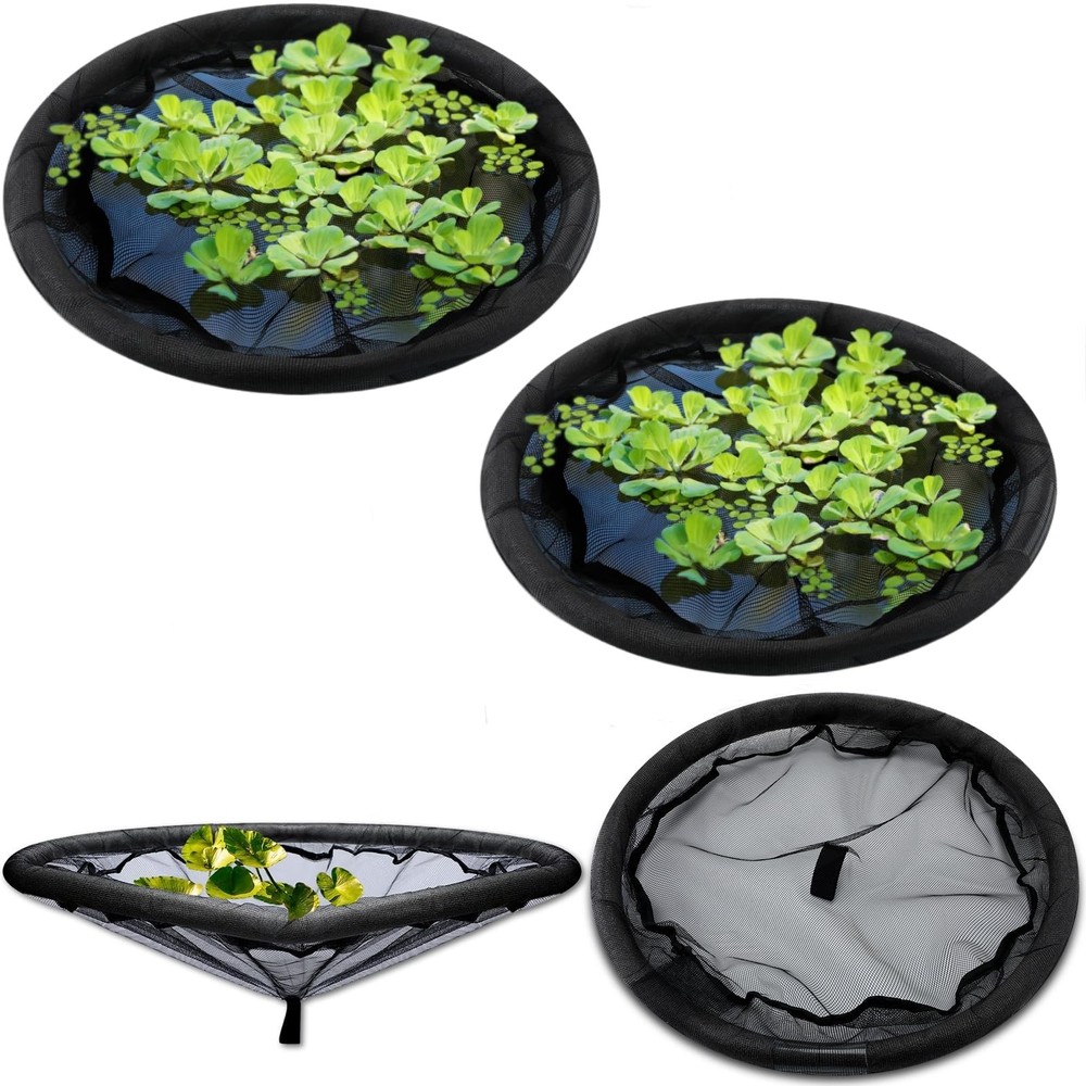 2Pack Round Floating Flora Fish Barrier Floating Island Plant Protector Float...
