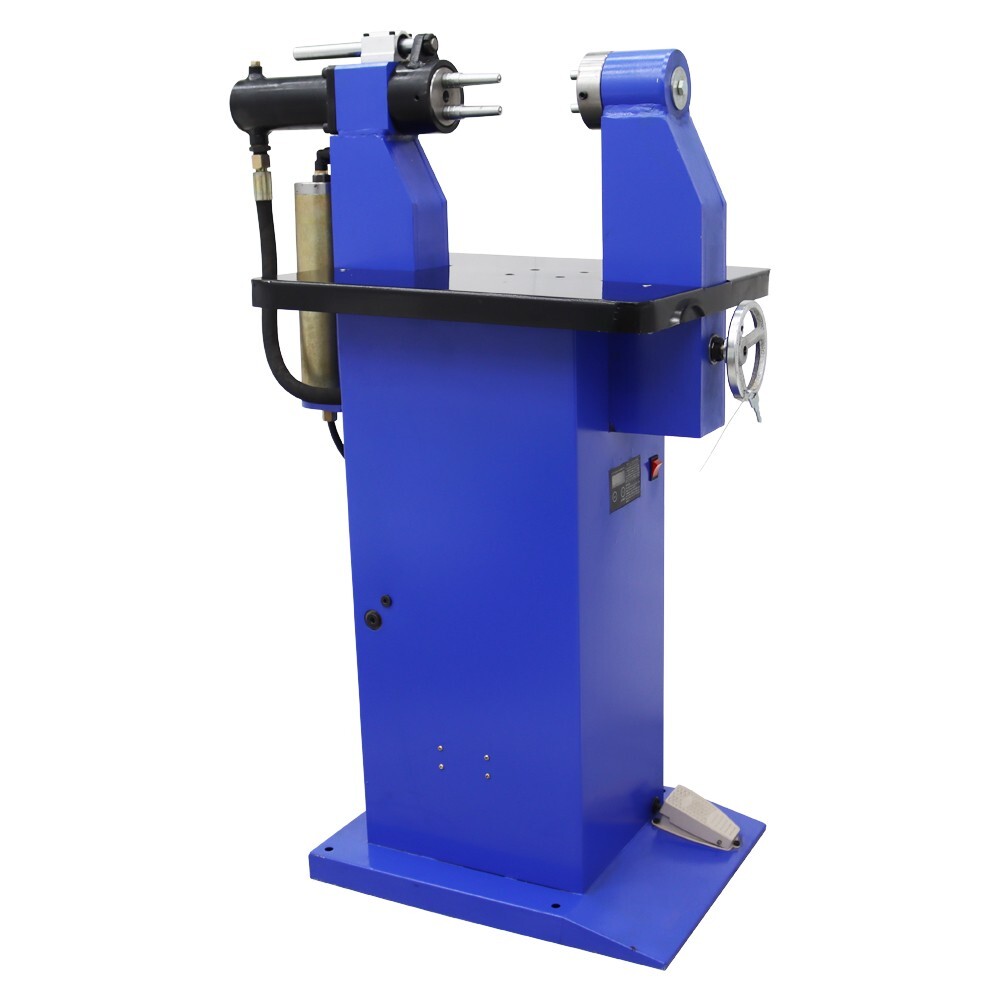 Floor-Type110V Electric Riveting Machine Double Head Hydraulic Brake Pad Riveter