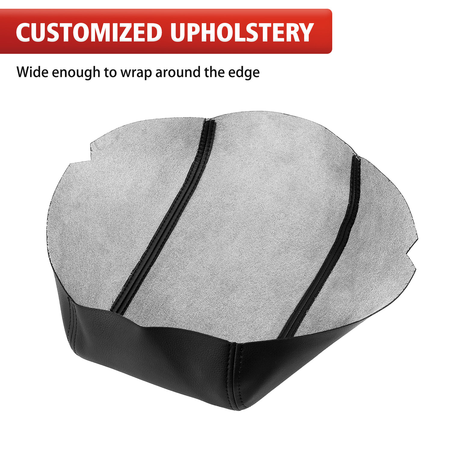 Fits 2011-2019 Ford Explorer Leather Center Console Lid Armrest Cover Black KBH