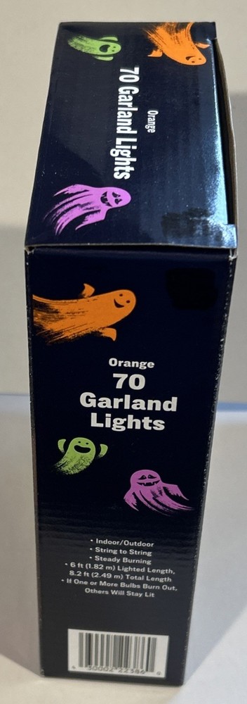 70 Count Orange Garland Lights