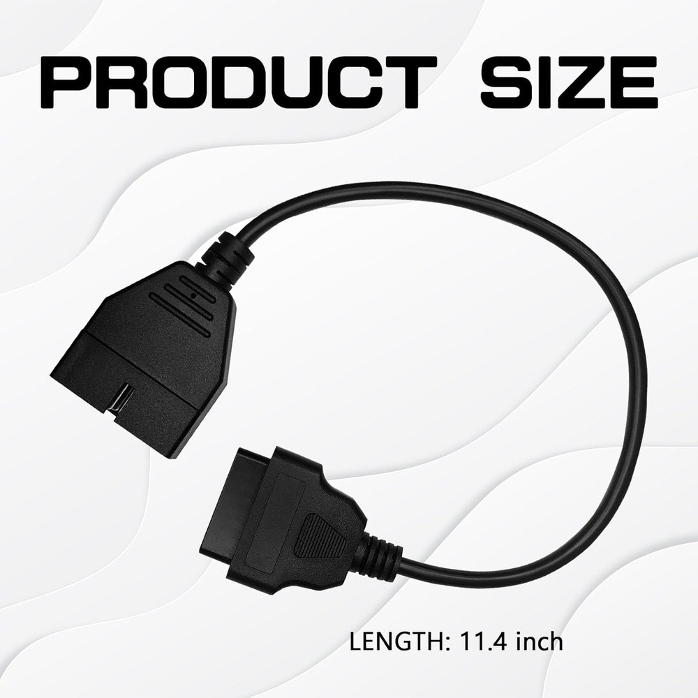 OBD1 Scanner, to OBD2 GM Adapter, OBD 1 Scanner Cable Code Reader Black