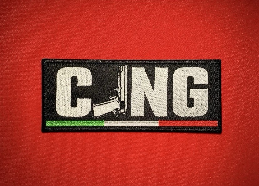 CJNG Tactical Identifier Hook and Loop Patch-Pistol "J" – 9×3.7” Embroidered