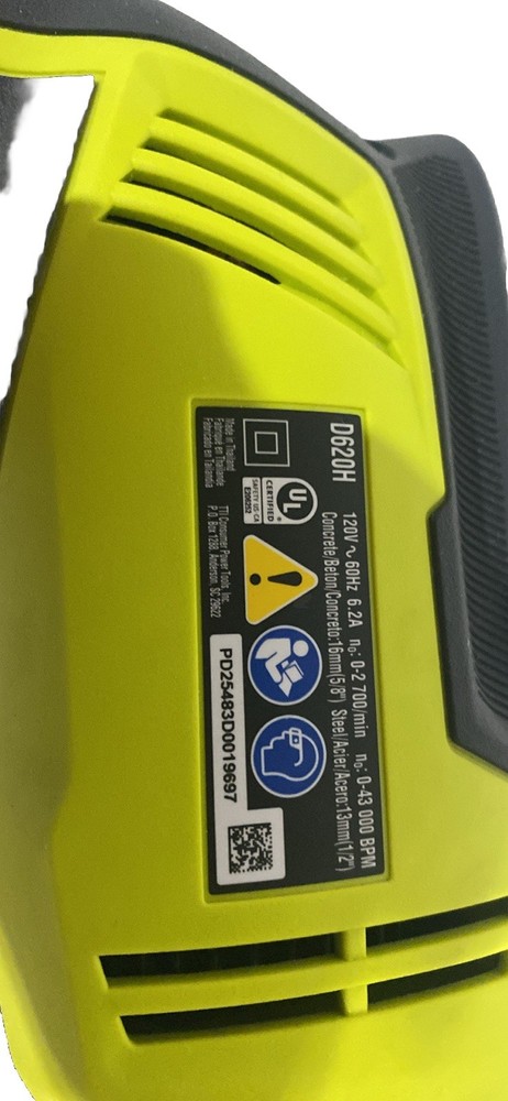 RYOBI 6.2 Amp Corded 5/8 in. Variable Speed Hammer Drill