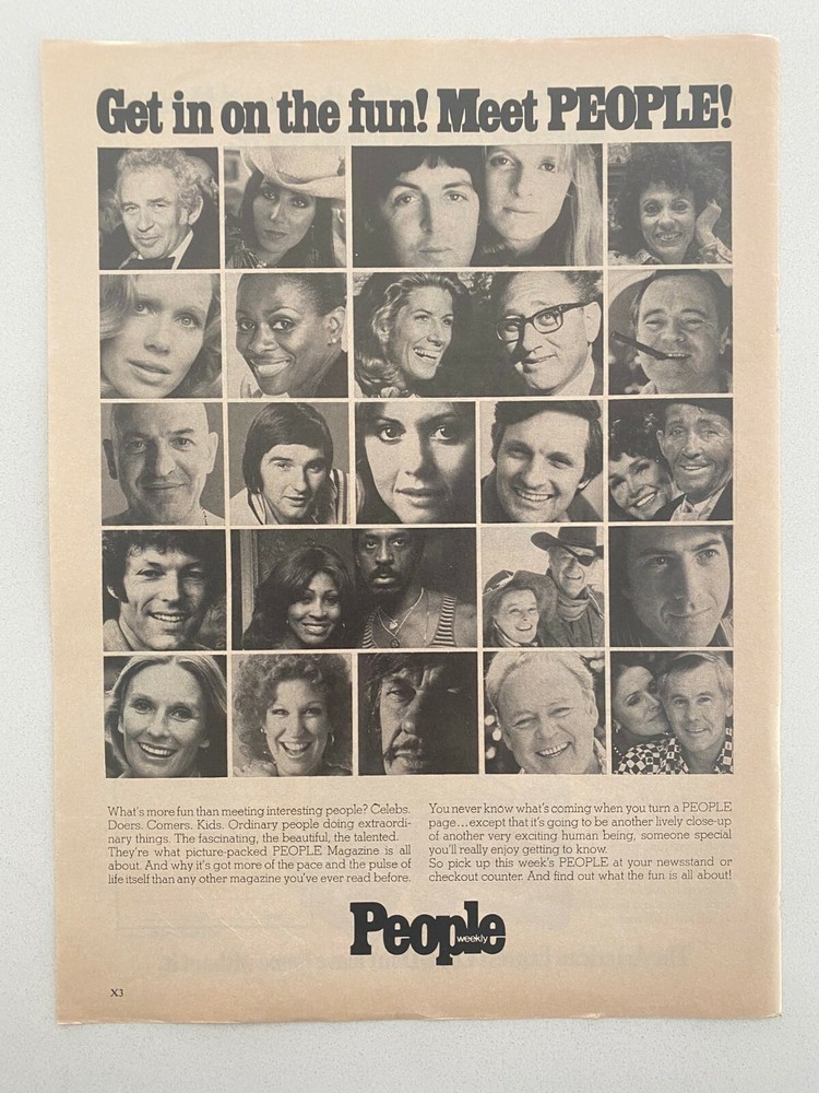 People Weekly Vintage 1976 Print Ad