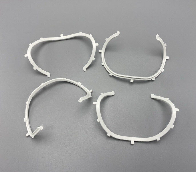 Dental Rubber Dam Frames Sheets Brackets Black Contrast Foldable Plastic Steel