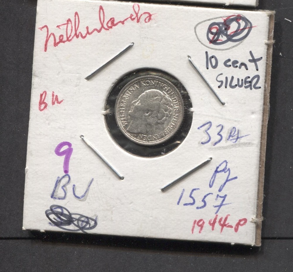 1944-Netherlands-10 Cent -BU