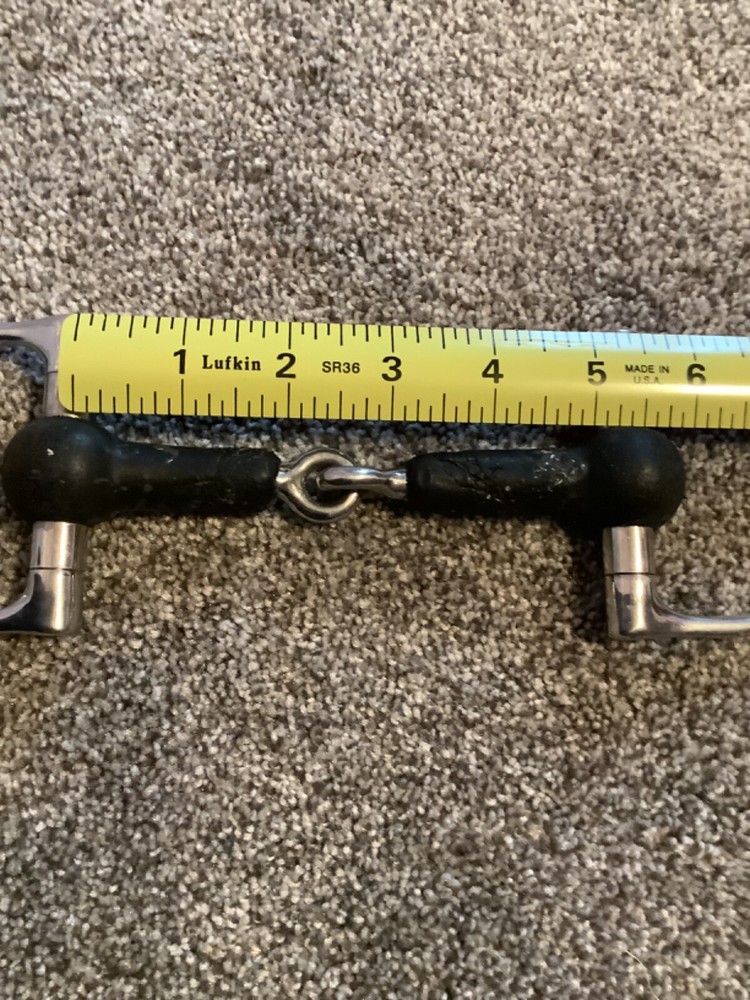 Stainless Steel 5” Rubber Snaffle Bit