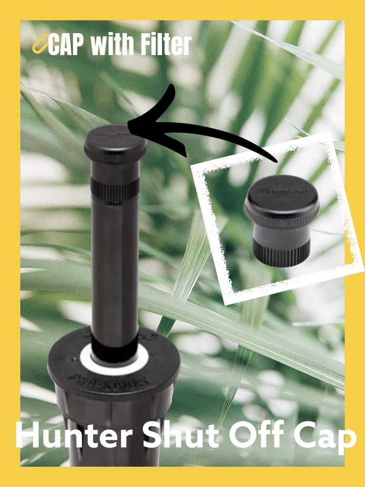 2X Hunter Pro Spray Shut Off Cap Replace Nozzle - Sprinkler Head Nozzle Cap
