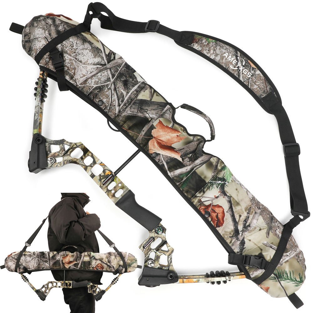 Compound Bow Bag Archery Target Strap Sling Holder Shoulder Backpack Shooting