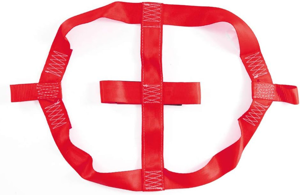 Universal Motorcycle Rear Wheel Tie down Strap in Red
