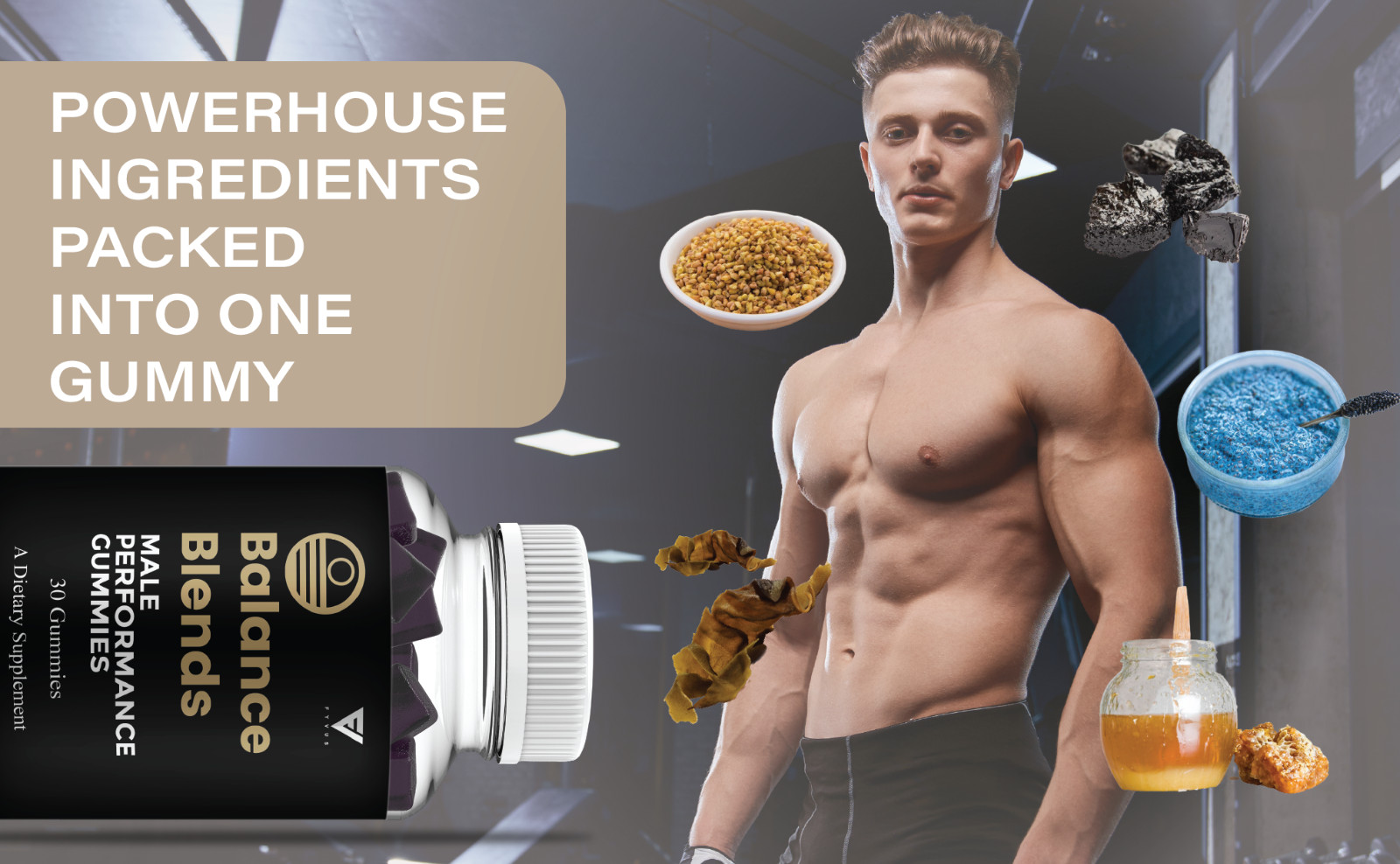 Balance Blends Male Performance Gummies, BalanceBlends (30 Gummies)